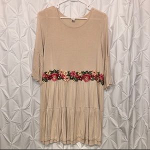 Fall floral tunic